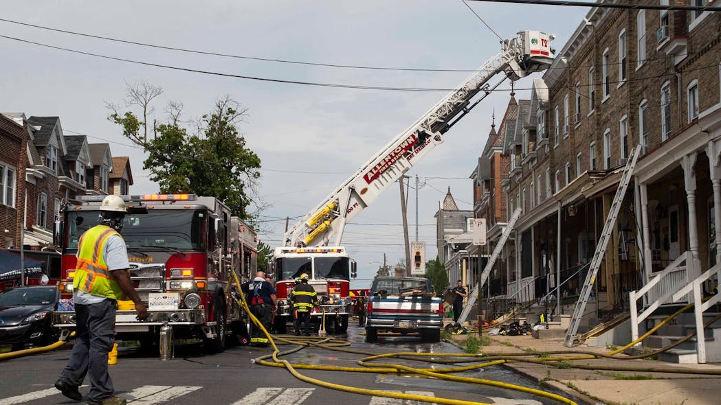 PA Firefighters' Swift Action Stops 3Alarm Blaze from Spreading