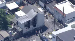 Two people were killed in a multi-alarm fire at a three-story house in Allentown, PA, on Monday.