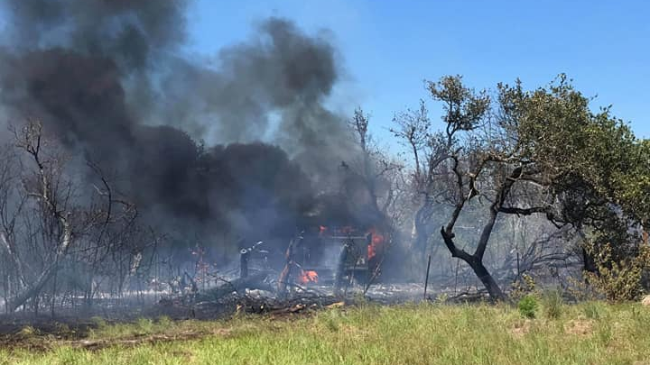 TX Brush Fire Damages Apparatus, Burns More Than 100 Acres | Firehouse