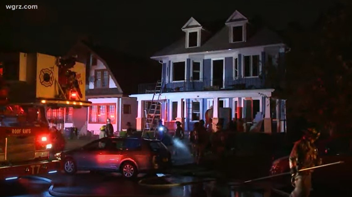 Burning House's Collapsing Ceiling Injures NY Firefighter | Firehouse