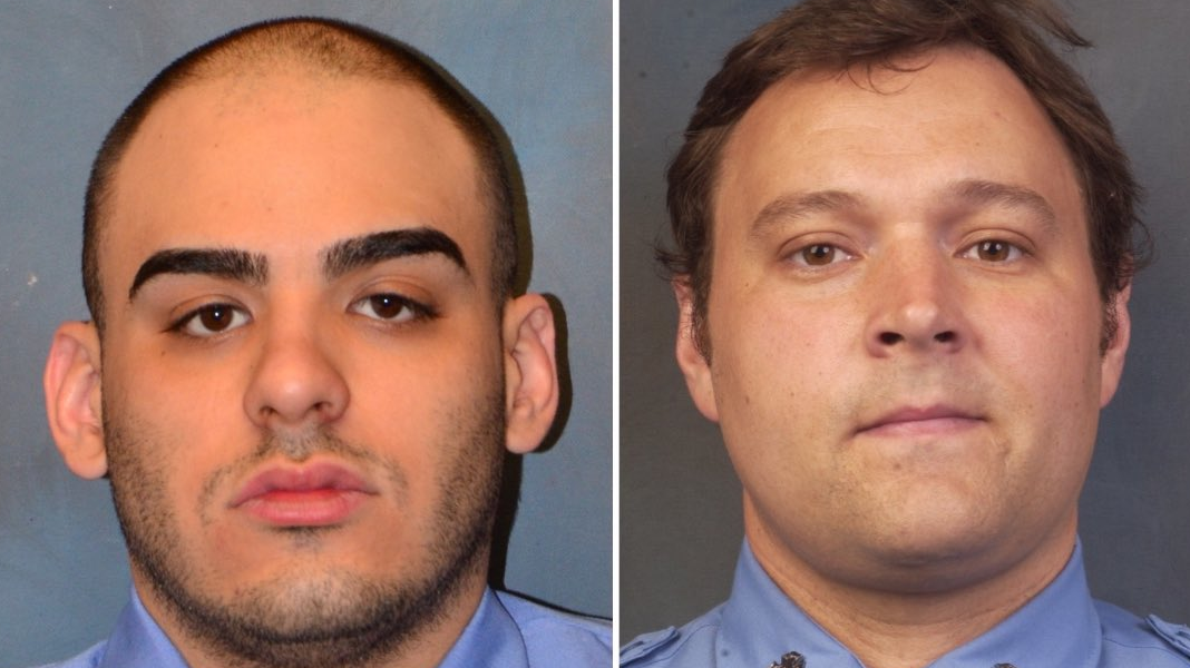 FDNY EMT Daniel Marcano (left) and Lt. John Norman.