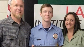 Osceola County, FL, EMT Dawson Rice (center).