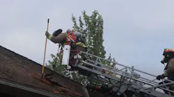 Crews from multiple agencies battled a four-alarm fire that broke out Thursday at an apartment complex under construction near the waterfront in Everett, WA.