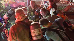 Fort Worth, TX, firefighters rescued a 73-year-old man from a burning multi-family residence early Sunday.