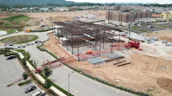 Franklin, TN, firefighters quickly contained leaking diesel fuel from a 200-foot crane that collapsed at a construction site Monday.