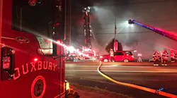 Firefighters from Hanover, MA, as well as Duxbury and other departments, battled a three-alarm blaze that broke out in an office building early Wednesday.