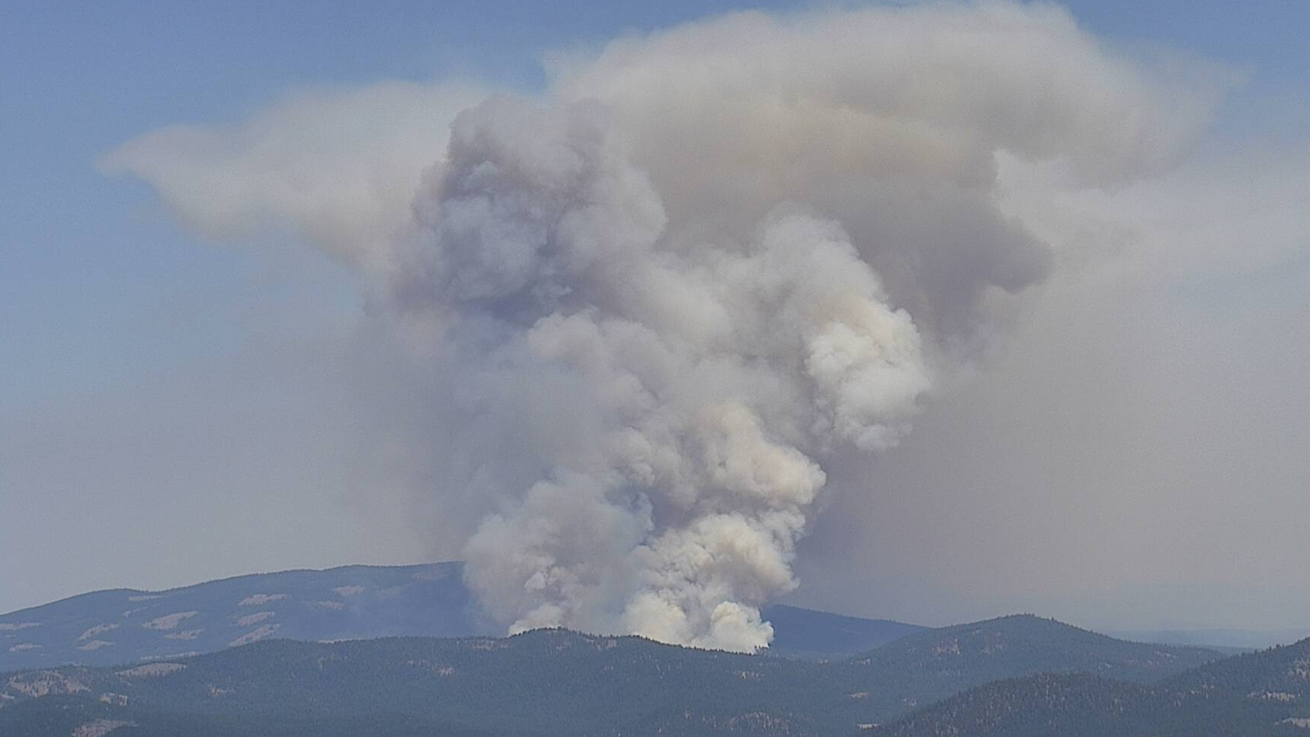 The Hog Fire in Lassen County, CA, has burned around 10,000 acres and destroyed two structures.