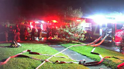 Houston firefighters forced their way into a burning house to pull out a toddler and her grandparents who had been sleeping when the structure caught fire late Tuesday.