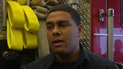 Charleston, WV, firefighter-medic Jason Cuffee. Charleston, WV, firefighter-medic Jason Cuffee.