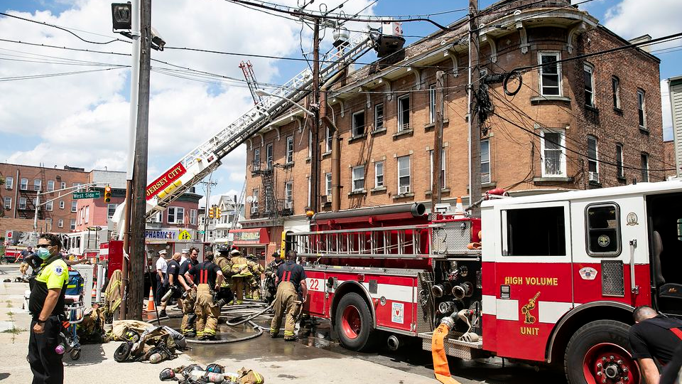 NJ Woman Rescued from 3-Alarm Blaze; Four Firefighters Injured | Firehouse