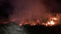 Firefighters battled six wildfires Tuesday in the McComas Creek area, four miles north of Glide, OR. Firefighters battled six wildfires Tuesday in the McComas Creek area, four miles north of Glide, OR.