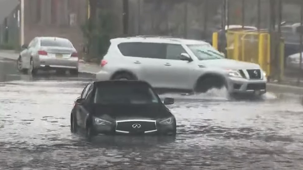 Newark, NJ, firefighters rescued 18 people from flooding caused by Tropical Storm Fay on Friday.