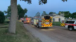 A Torrington, WY, firefighter was injured while setting up a Fourth of July fireworks display for the city Wednesday.