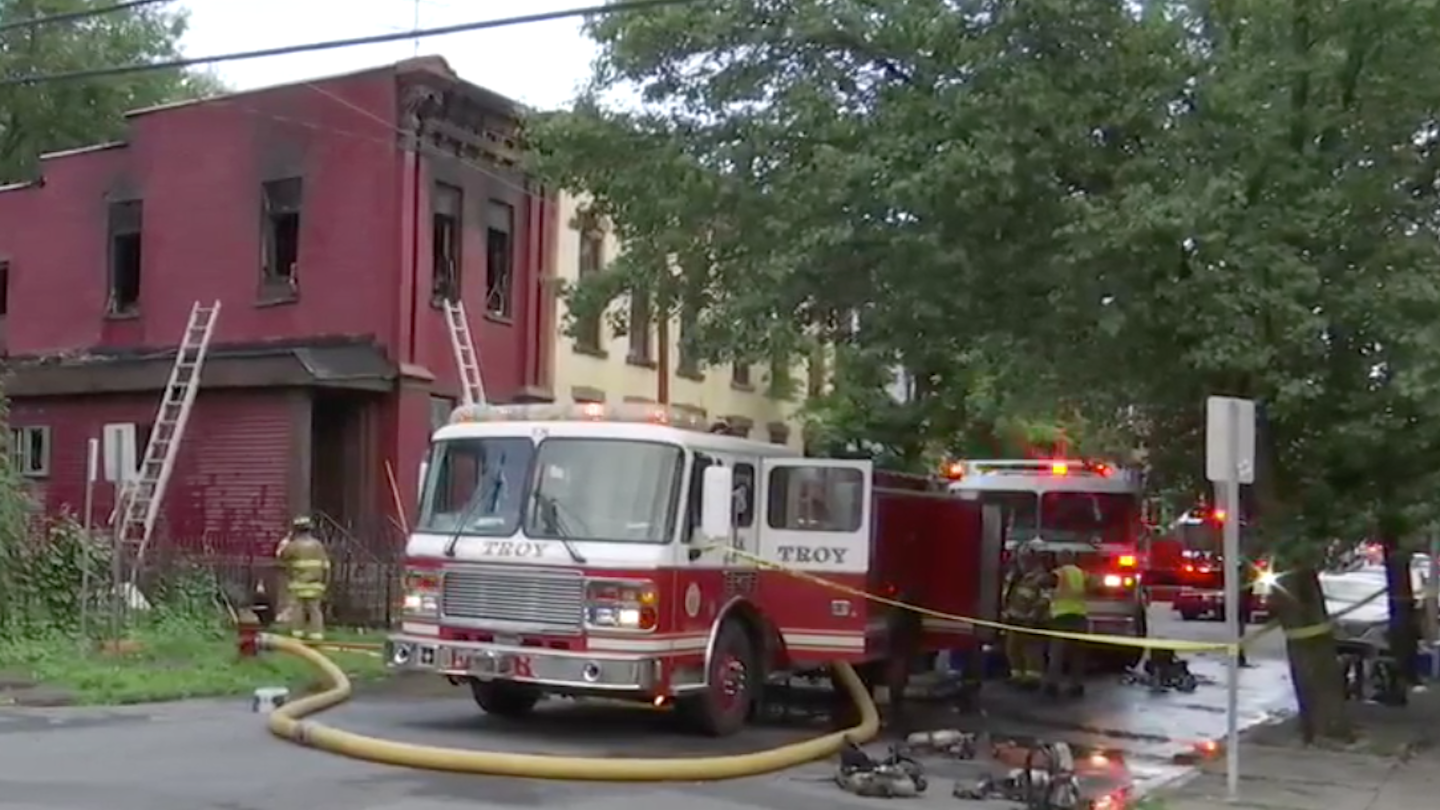 NY Firefighter Among Five Injured in 2Alarm Blaze Firehouse