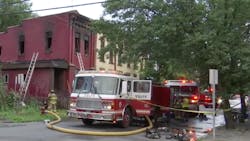 A Troy, NY, fire lieutenant suffered second-degree burns battling a two-alarm blaze that injured four others Friday. A Troy, NY, fire lieutenant suffered second-degree burns battling a two-alarm blaze that injured four others Friday.