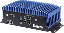 A Dejero GateWay 211 network aggregation device sits at the heart of the PoDD to provide reliable and secure mobile internet connectivity in challenging network conditions. A Dejero GateWay 211 network aggregation device sits at the heart of the PoDD to provide reliable and secure mobile internet connectivity in challenging network conditions.