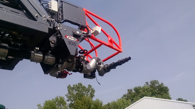 Aerial devices that are equipped with waterways and prepiped monitors should be reviewed to confirm horizontal and vertical movements and the rated gpm flow at all angles of operation., Aerial operation, including waterway testing, should be conducted during final inspection to confirm performance requirements.