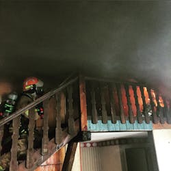 The engine company must cool their advance to the seat of the fire. Hoselines must be selected during incident size-up that can deliver the critical flow rate and be rapidly advanced in no more than 100 seconds. The engine company must cool their advance to the seat of the fire. Hoselines must be selected during incident size-up that can deliver the critical flow rate and be rapidly advanced in no more than 100 seconds.