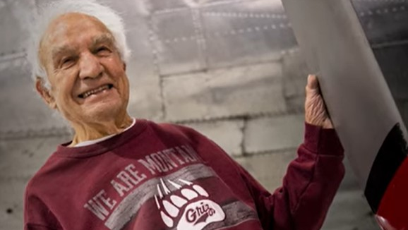 Al 'Babe' Bellusci, a former U.S. Forest Service smokejumper from Missoula who served in the 1940s.
