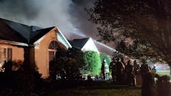 Firefighters from three counties battled a blaze that destroyed a garage and damaged a section of a large Berks County, PA, home late Wednesday. Firefighters from three counties battled a blaze that destroyed a garage and damaged a section of a large Berks County, PA, home late Wednesday.