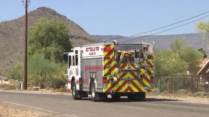 Firefighters battled the East Desert brush fire that broke out in May in Tonto National Forest near Cave Creek, AZ, north of Phoenix.