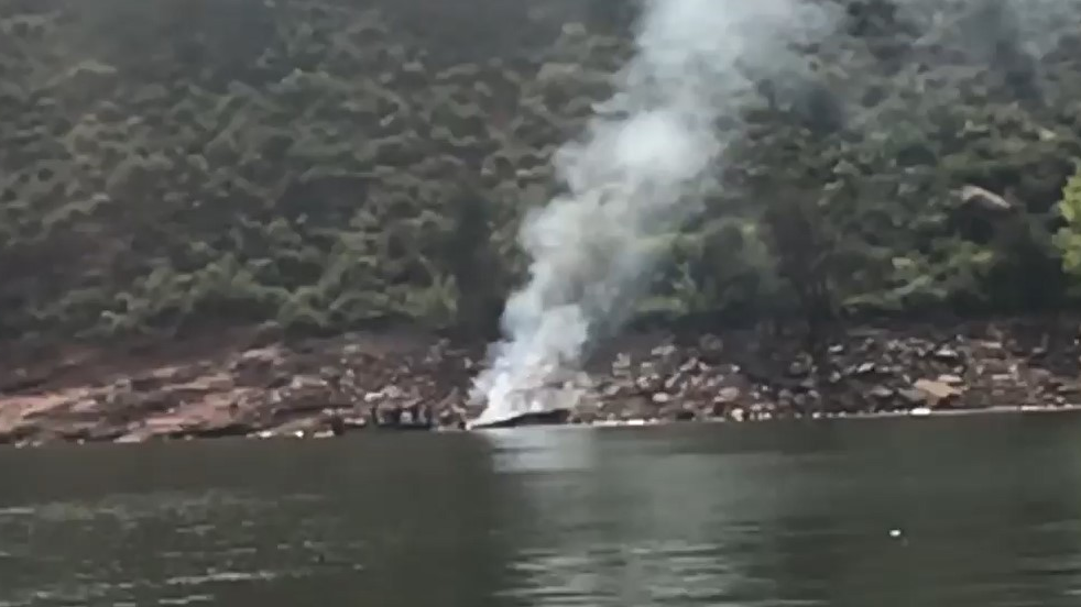 Six people were injured when a boat engine exploded and caught fire in Horsetooth Reservoir in Larimer County, CO, on Saturday morning.
