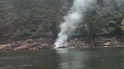 Six people were injured when a boat engine exploded and caught fire in Horsetooth Reservoir in Larimer County, CO, on Saturday morning.