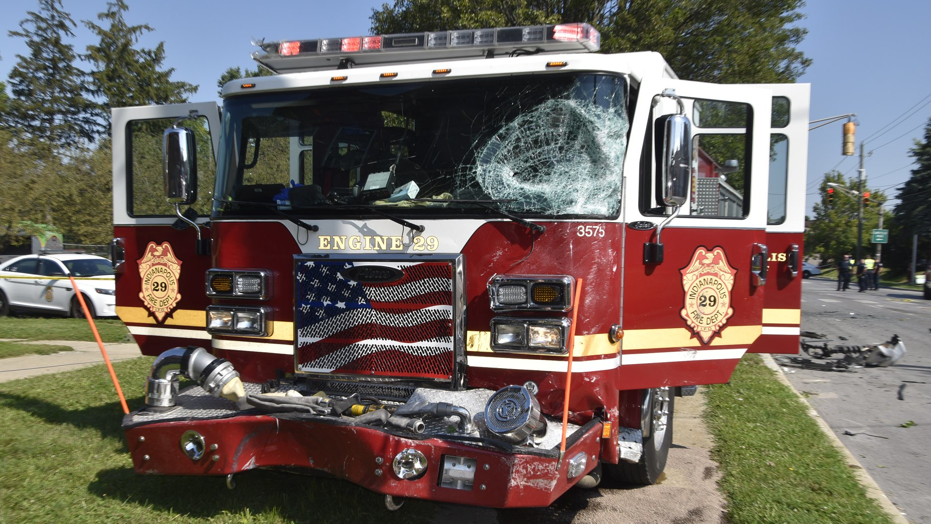 Vehicle Fatally Collides with Indy Fire Apparatus on Way to Call