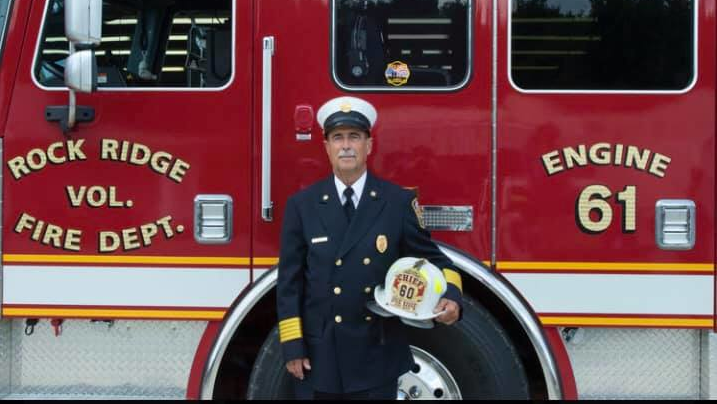 Former Rock Ridge, NC, Fire Chief Jimmy Miller.