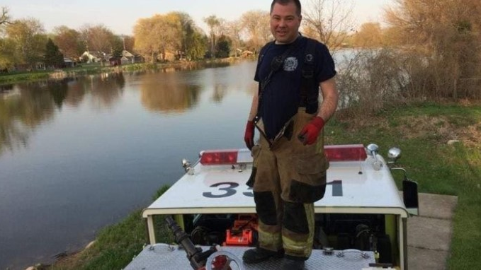 Monroe Township, MI, Fire Capt. Joseph Liedel.