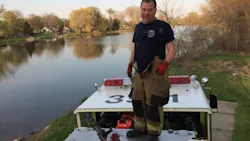 Monroe Township, MI, Fire Capt. Joseph Liedel.