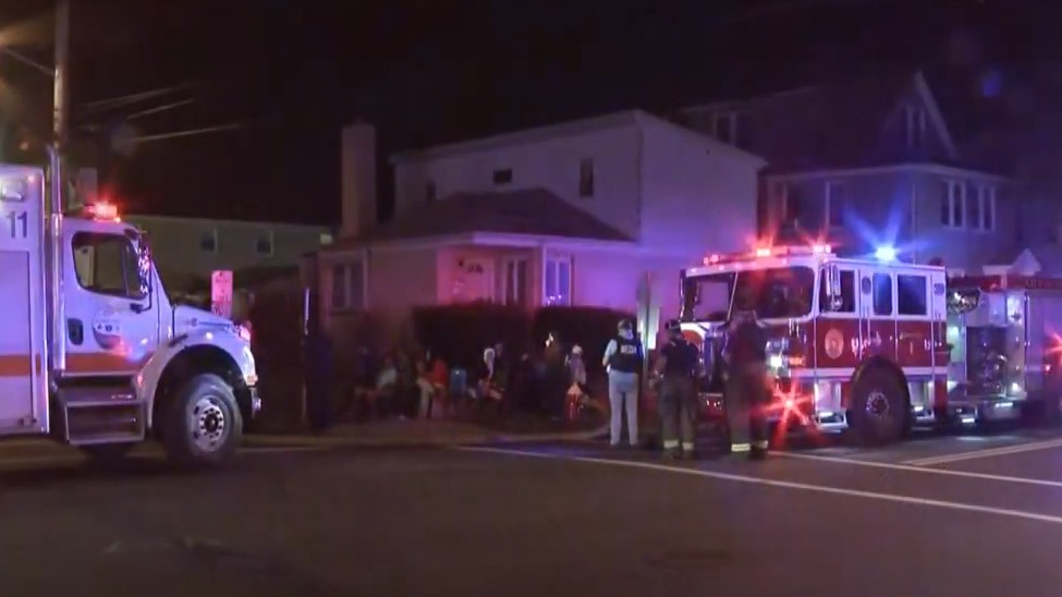 At least four Paterson, NJ, firefighters were injured during a blaze at an apparent drug mill early Thursday.