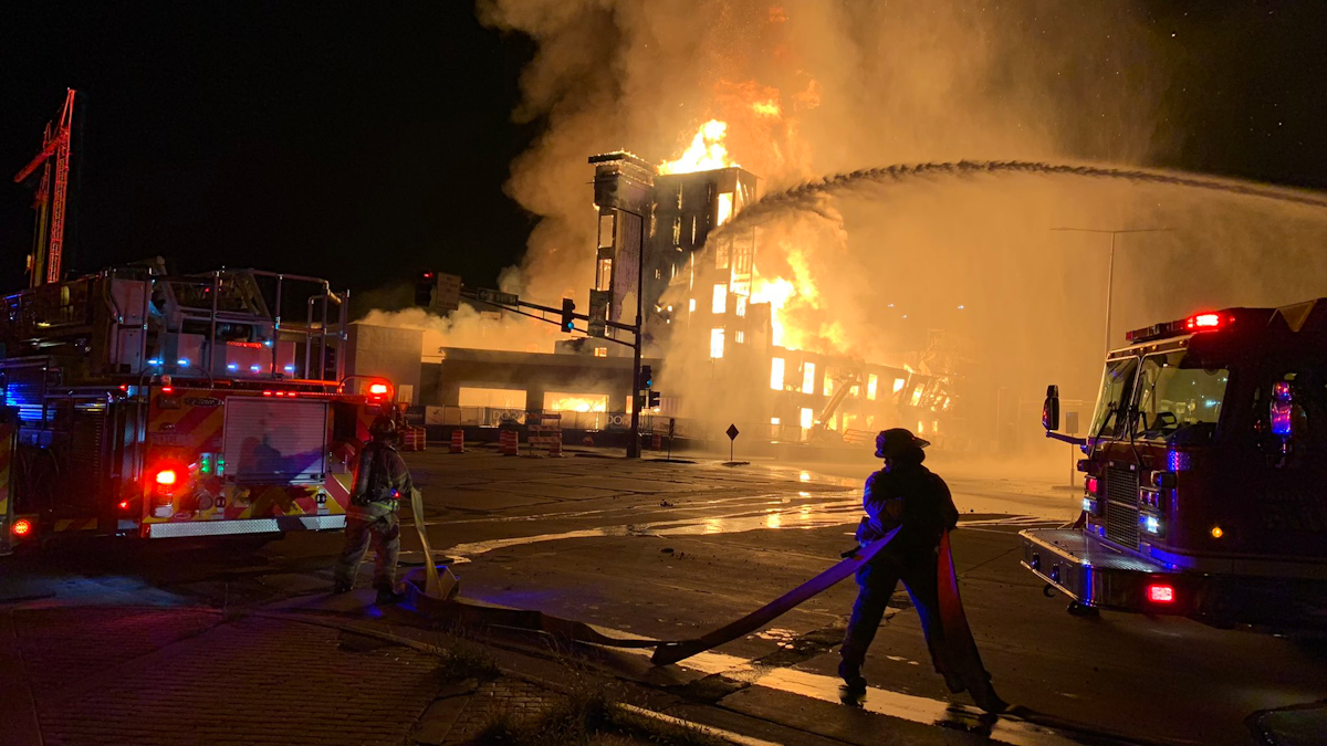 Massive Fire Partially Collapses 69M MN Complex Under Construction