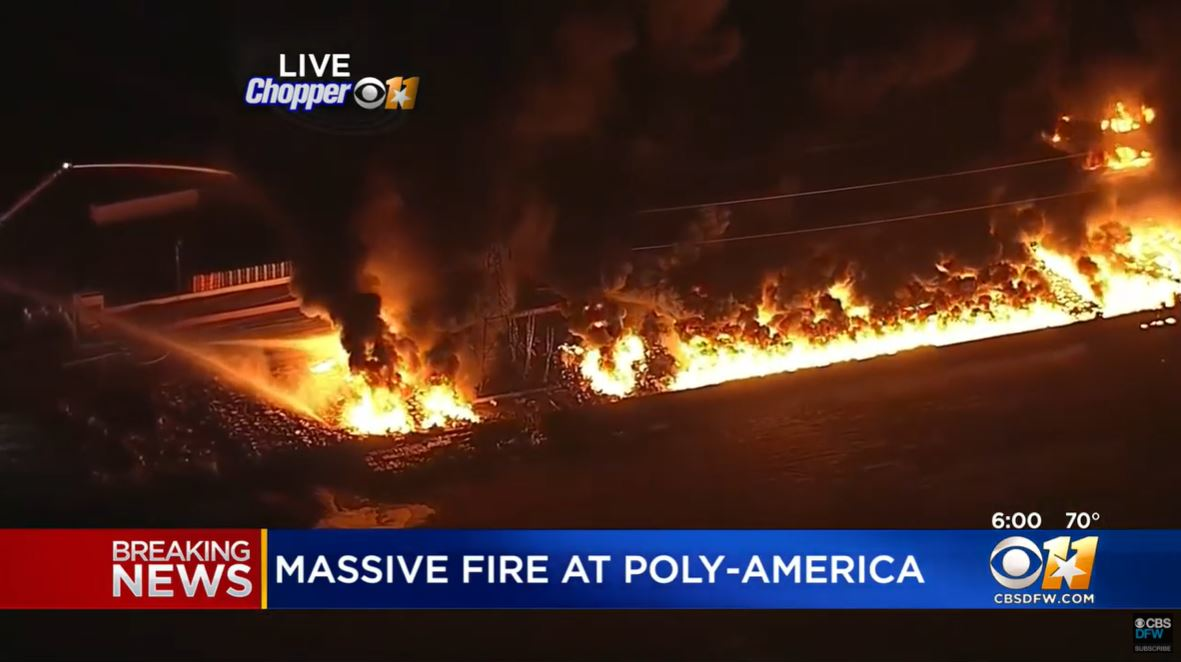 Tx Crews Battling Massive Blaze At Plastics Warehouse Firehouse