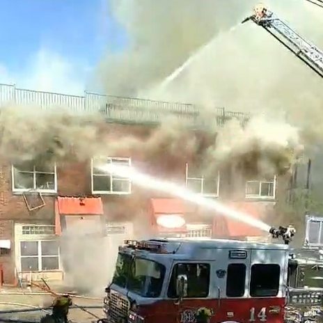 Dallas 3 Alarm Commercial Fire Video (tx)