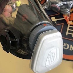 An Abingdon, MD, volunteer firefighter was one of two Oceaneering engineers who helped design an adapter that allows firefighters to use their SCBA masks as an N95 filter.