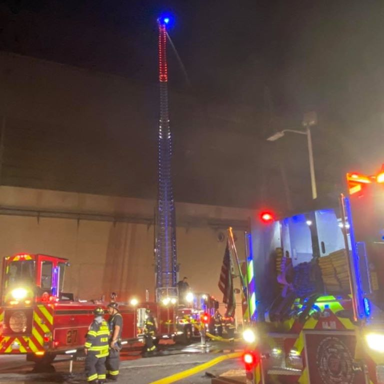 Firefighters from across the region battled a stubborn blaze at Talen Energy's Martins Creek power plant in Lower Mount Bethel Township, PA, late Sunday and early Monday.