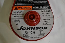 The full WLL of this snatch block is applied only when it’s used as a running block, secured directly to the load, in a mechanical-advantage arrangement. Note that during a change-of-direction system, the rating of the fixed block is only 50 percent of the WLL. The full WLL of this snatch block is applied only when it’s used as a running block, secured directly to the load, in a mechanical-advantage arrangement. Note that during a change-of-direction system, the rating of the fixed block is only 50 percent of the WLL.