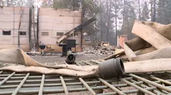 Berry Creek, CA, Fire Chief Reed Rankin's house was destroyed by the North Complex Fire.