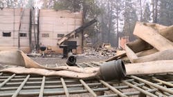 Berry Creek, CA, Fire Chief Reed Rankin's house was destroyed by the North Complex Fire. Berry Creek, CA, Fire Chief Reed Rankin's house was destroyed by the North Complex Fire.