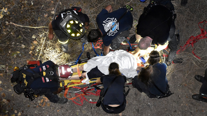 Indy Firefighters Rescue Man Who Fell From 35 Foot Wall Near Zoo Firehouse
