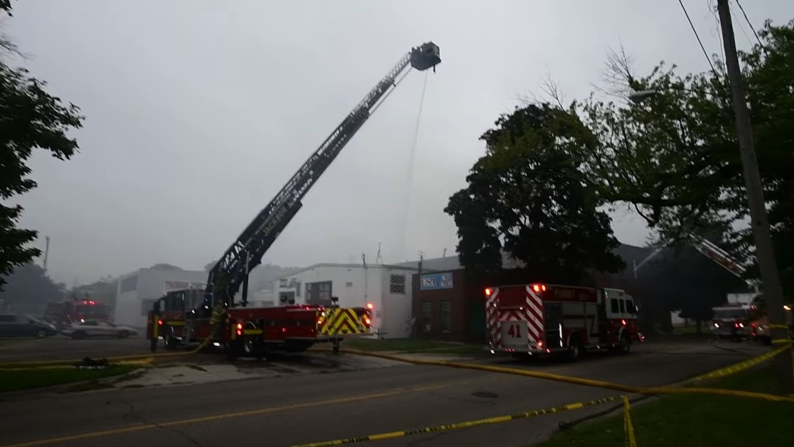 MI Firefighter Burned Battling Commercial Blaze | Firehouse