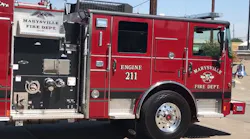 The new Engine 211 for the Marysville, CA, Fire Department replaces and apparatus that had been in service for 10 years.