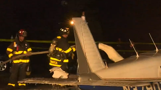 Firefighters from multiple departments responded to a single-engine airplane crash in Moosic, PA, on Sunday.