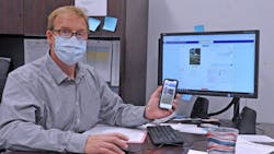 Rhodes Walter, director of the WARCOG dispatch center, shows how 911eye allows first responders and dispatchers to view an emergency scene before arriving to help better prepare them to respond. Rhodes Walter, director of the WARCOG dispatch center, shows how 911eye allows first responders and dispatchers to view an emergency scene before arriving to help better prepare them to respond.