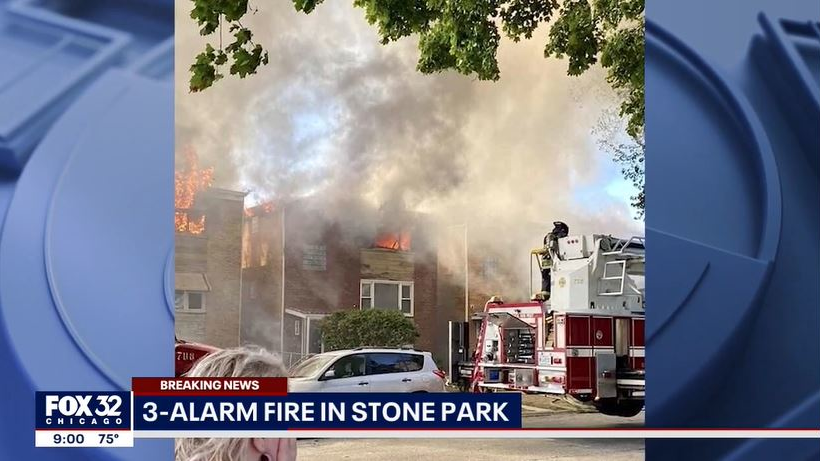Stone Park Fire Video