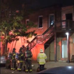 Two Baltimore City firefighters were taken to the hospital after thrown glass bottles struck them during a call Sunday. Two Baltimore City firefighters were taken to the hospital after thrown glass bottles struck them during a call Sunday.