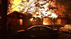 A Suffolk, VA, firefighter was injured while battling a blaze at a single-story house Saturday.