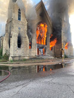 Edward Wash was charged with setting two other fires after the church fire, including a dumpster and fire in another building. Edward Wash was charged with setting two other fires after the church fire, including a dumpster and fire in another building.