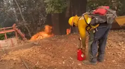 CAL FIRE is investigating private firefighters who allegedly set illegal backfires over the weekend to protect property from the Glass Fire.